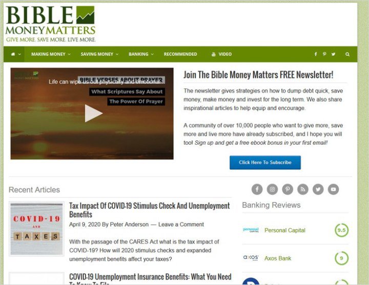 bible money matters